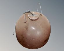 A 20th century industrial halogen light fitting