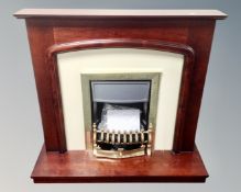 A coal effect electric fire place