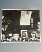 Manchester United interest : An autographed monochrome photograph,