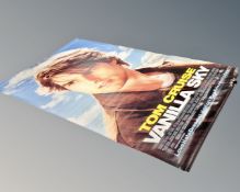 A Vanilla Sky cinema oversized advertising poster on vinyl