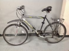 A Falcon front suspension mountain bike with rear pannier