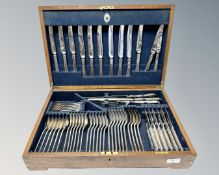 A canteen of Mappin & Webb silver-plated cutlery