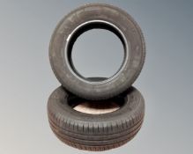 A pair of Michelin 195/65 R 15 tyres