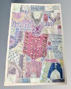 A hand stitched throw