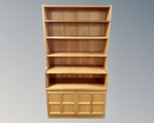 A 20th century teak Nathan Furniture bookcase