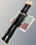 Two Hornby recorders with books