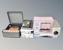 A 20th century Ferguson electric record player with Garrard turn table,