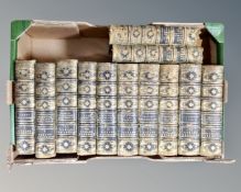 A box of twelve leather bound volumes 'The Waverley Novels'