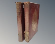 Two Edwardian volumes 'Old England a pictorial museum' by Charles Knight