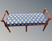 A Victorian style duet stool