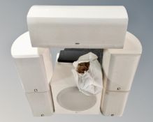 An Audio Pro six piece speaker system (continental wiring)