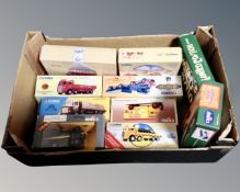 A box of Corgi classic die cast vehicles, haulage vehicles etc.