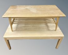 Two 20th century Scandinavian coffee tables