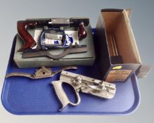 A vintage Record combined hard and soft board plane no.