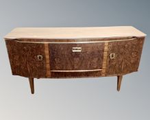 A mid 20th century melamine cocktail sideboard