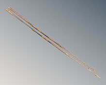 Two antique iron spears.