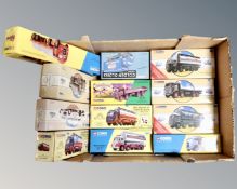 A box of Corgi Classic die cast vehicles, Brewery collection, die cast haulage vehicles etc.