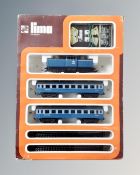 Three Lima HO scale locomotive train sets, boxed.