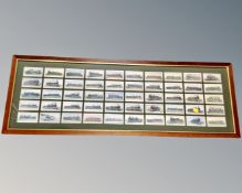 A set of Lambert and Butler North British Railways locomotive engine cigarette cards.