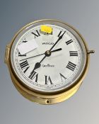 A Westclox Quartzmatic ship's style clock.