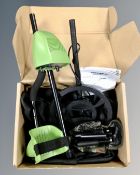 A metal detector by Ginour, in box.