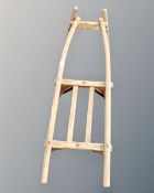 A vintage wooden sledge