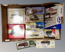 A box of Corgi Classics and other Corgi die cast vehicles, British Road Service vehicles set etc.
