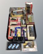 A tray of boxed die cast vehicles to include Models of Yesteryear, Corgi Classics,