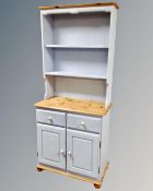 A painted pine Welsh dresser,