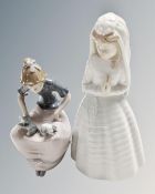 Two Nao figures of girls