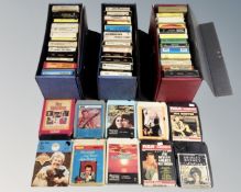 A box of 8-track spools