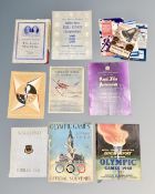 An interesting collection of ephemera to include Chilean football penant, postcards,