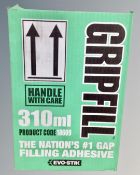 A box containing 12 310ml tubes of Gripfill filling adhesive.