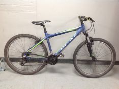 A Carrera Valour front suspension mountain bike.