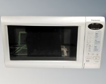 A Panasonic microwave oven.