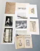 A folio of war drawings by Muirhead Bone, published by The War Office (incomplete),