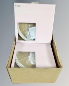 Six Goodhome Kias plastic curtain coil track, 3.7ml, boxed.