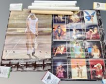 Six 20th century rolled posters including Playboy poster calendar 1979 together with further erotic