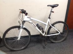 A Phaser front suspension mountain bike.