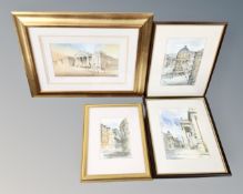 Terry Donnelly : The Theatre Royal, Newcastle, watercolour,