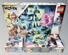 Lego : Three Lego Hidden Side sets 70425 Newbury High, 70430 Newbury Subway and 40408 Hot Rod,