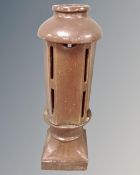 A 19th century chimney pot,