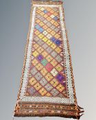 A Suzni Kilim runner,