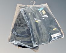 Two pairs of black Site work trousers, waist 34, leg 32.