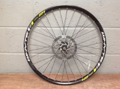 A Whyte Trail 21 bike wheel.
