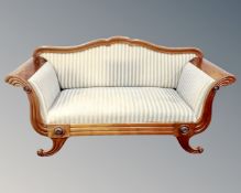 A 19th century mahogany framed Biedermeier settee,