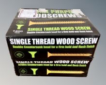 2800 general purpose double countersunk wood screws.