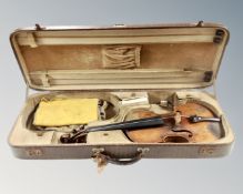 An early 19th century violin, one-piece 14