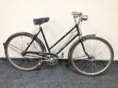 A vintage hand built Rudge bike.