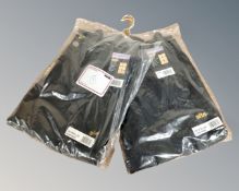 Two pairs of black Site work trousers, waist 36, leg 32.